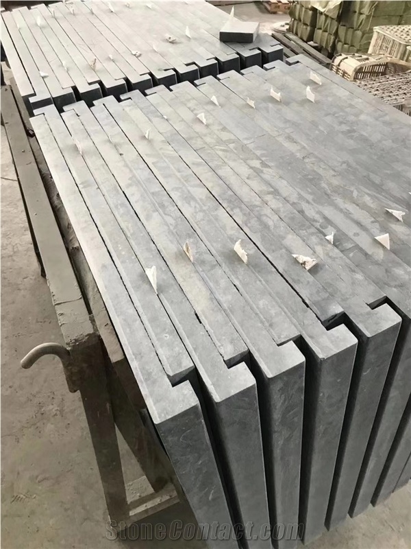 Black Fossil Limestone Tile