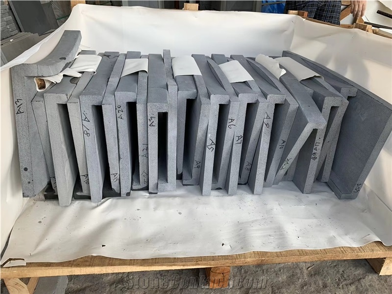 Black Hainan Basalt Lavastone Tile Paver
