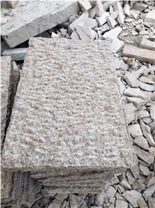 Rough Picked Yellow Rust Granite Pavers
