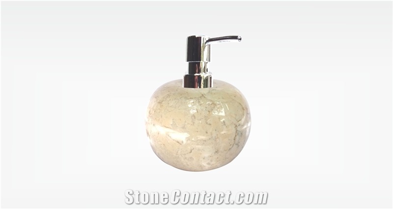 Java Cream Marble Set Bathroom Accessories