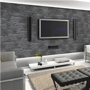Black Slate Cultured Stone Panels