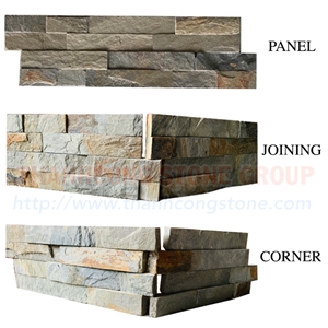 Ochre Rusty Stone Cultured Panels