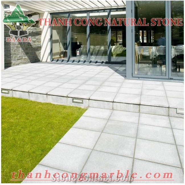 Vietnam Blue Stone Grooved Paving Tiles