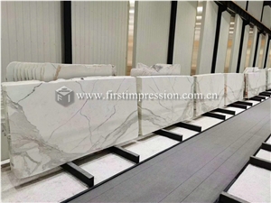 New Polished Italy Calacatta Gold Marble Slabs