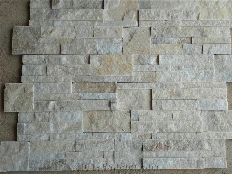 White Natural Cultured Stone Panel Wall Cladding