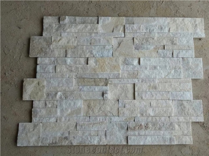 White Natural Cultured Stone Panel Wall Cladding