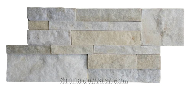 White Natural Cultured Stone Panel Wall Cladding