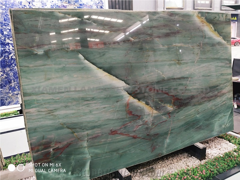Alexandrita Green Emerald Green Quartzite Slabs