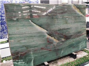 Botanic Bordeaux Emerald Green Quartzite Slabs