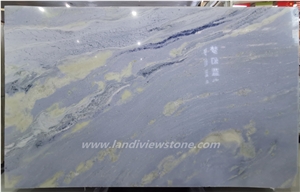 Celeste Arabescato Azul Argentina Marble Slab Tile