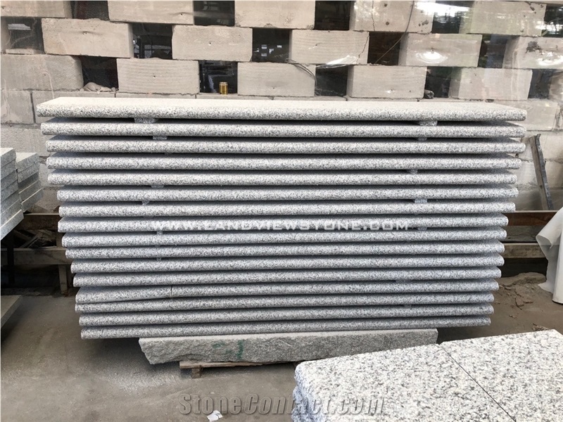 Cheap Outdoor Grey Granite Stone Flamed Steps