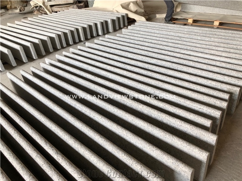 Cheap Outdoor Grey Granite Stone Flamed Steps