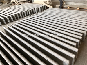 Cheap Outdoor Grey Granite Stone Flamed Steps
