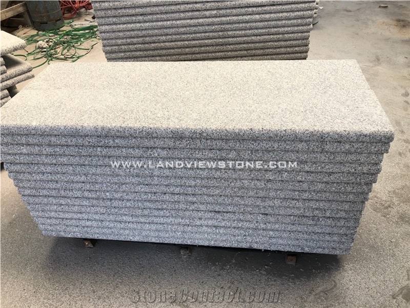Cheap Outdoor Grey Granite Stone Flamed Steps
