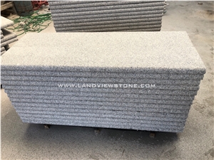 Cheap Outdoor Grey Granite Stone Flamed Steps