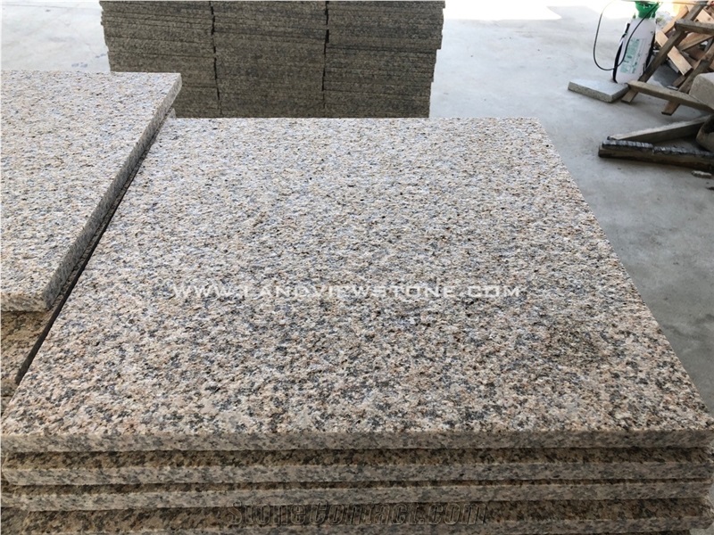 Cheap Rusty Yellow Beige Granite Floor Stone Tiles