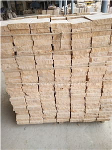 Golden Yellow Split Face Wall Stone Floor Paver
