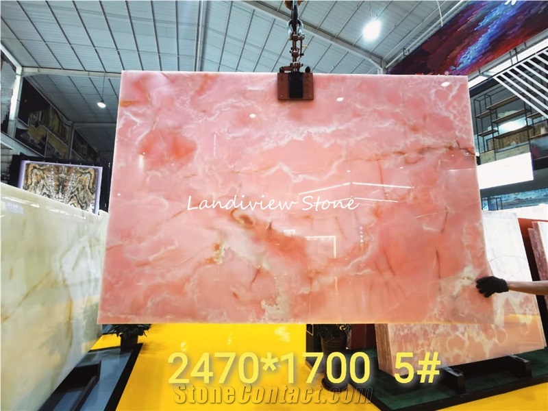 Onice Rosa Sapphire Pink Onyx Wall Cladding Bath