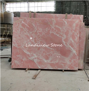 Onice Rosa Sapphire Pink Onyx Wall Cladding Bath