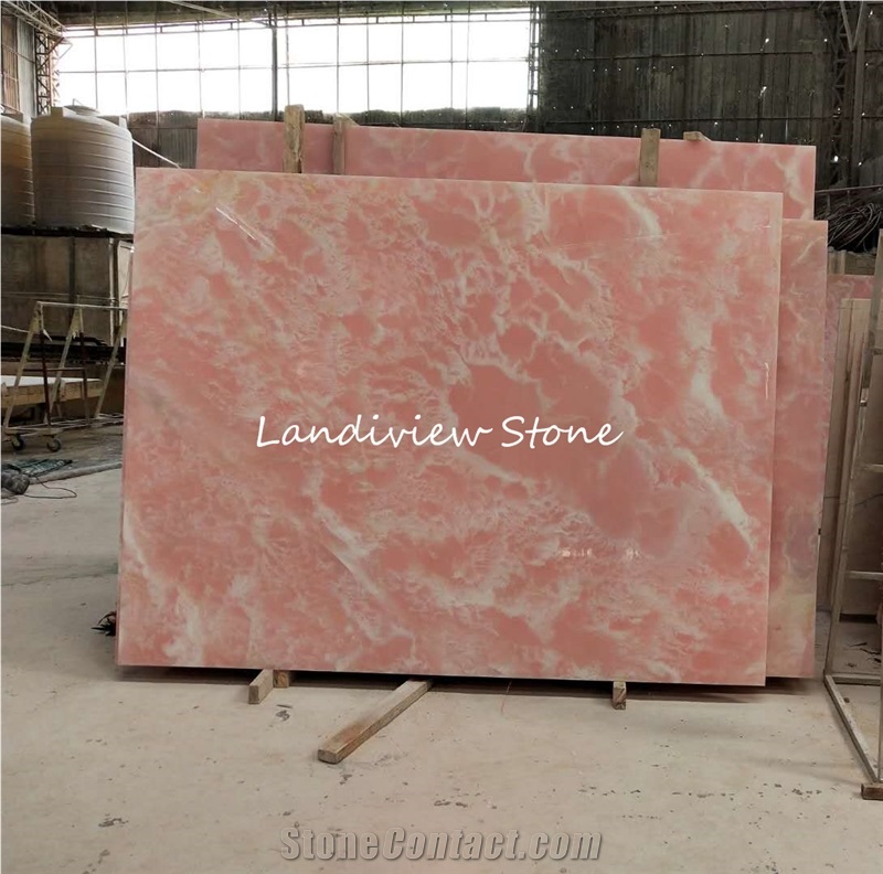Onice Rosa Sapphire Pink Onyx Wall Cladding Bath