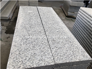 Padang White Barry White Granite Stone Steps Deck
