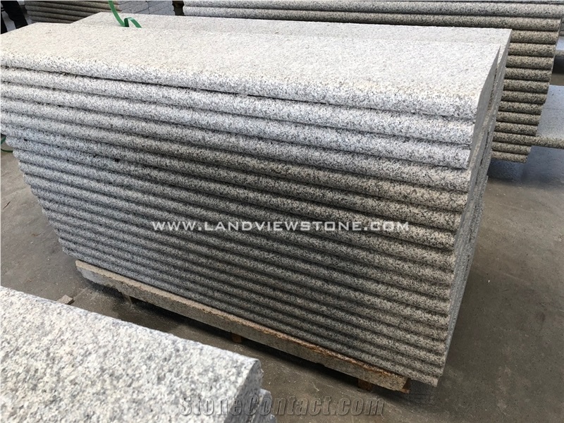 Padang White Barry White Granite Stone Steps Deck