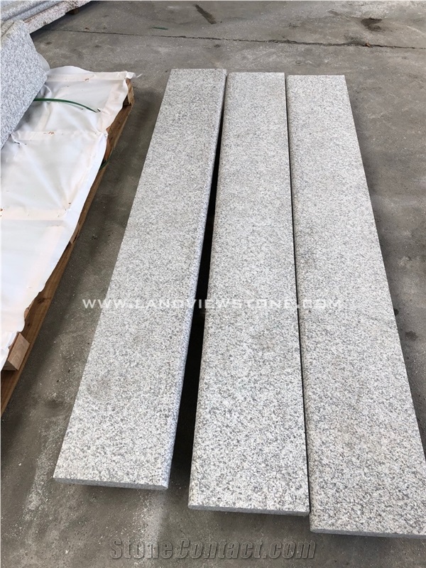 Padang White Barry White Granite Stone Steps Deck