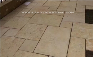 Split Face Cream Limestone Wall Stone Cladding