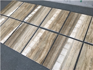 Travertino Silver Grey Mic Slab Tile Walling Floor Travertino Silver Grey Mic Slab Tile Walling Floor