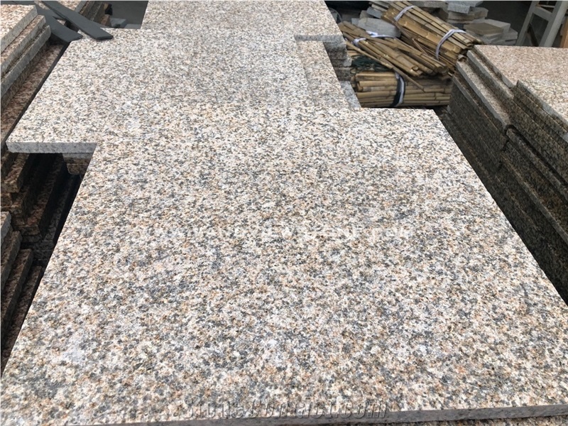 Yellow Landscape Stone Rusty Yellow Granite Steps