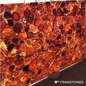 Orange Agate Slab Agate Coaster 4 Home Decor Wall