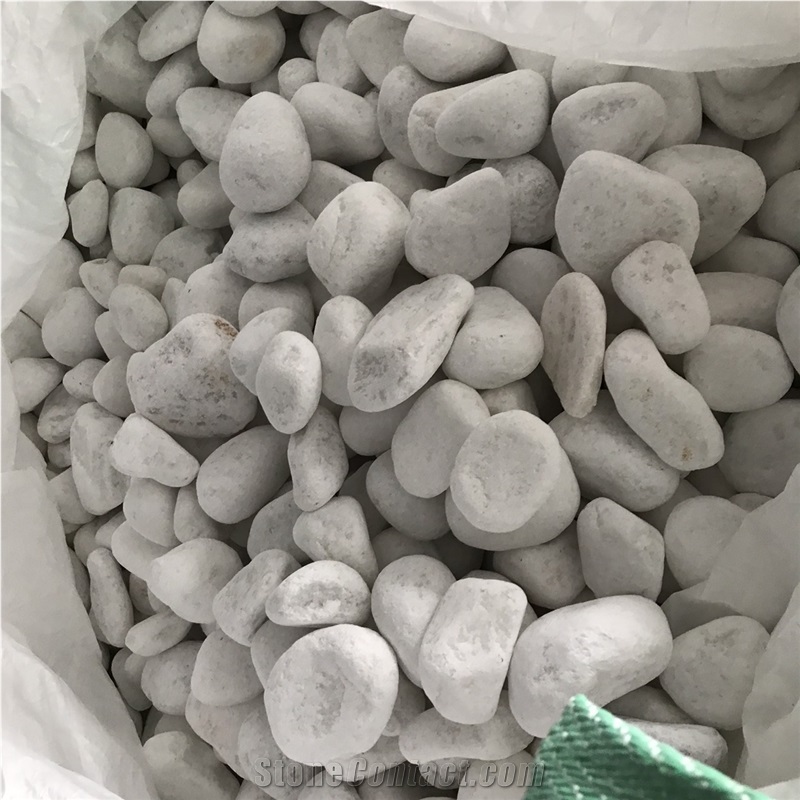 Popular Snow White Pebble Stone for Garden