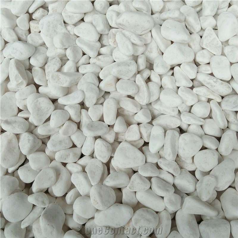 White Quartz Pebbles Stone for Landscaping