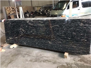 Polished Cheapest Spark Black Galaxy Granite Tile