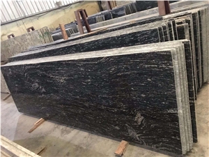 Polished Cheapest Spark Black Galaxy Granite Tile