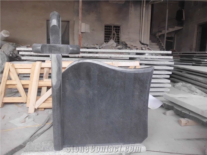 Polished Customized Western Style G654 Tombstone
