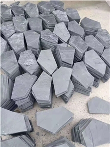 Black Slate Flagstone Walkway Pavers