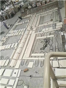 Desert White Limestone Slabs Raw Stone Wall Tiles