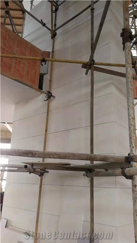 Desert White Limestone Slabs Raw Stone Wall Tiles