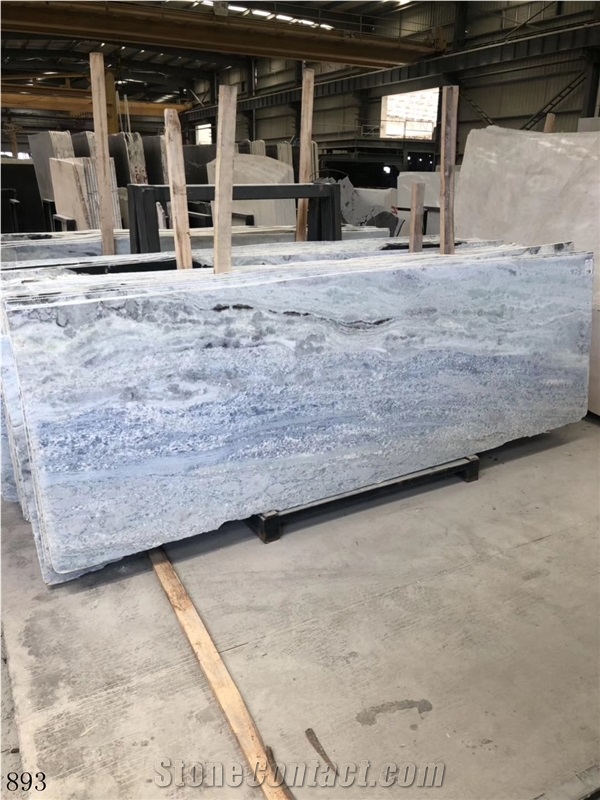 Garda Crystal Blue Marble Light Azul Stone Slabs
