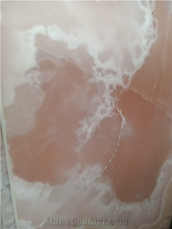 Persian Light Pink Onyx Slabs Wall Tiles