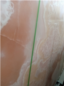 Persian Light Pink Onyx Slabs Wall Tiles