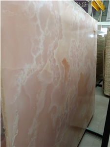 Persian Light Pink Onyx Slabs Wall Tiles