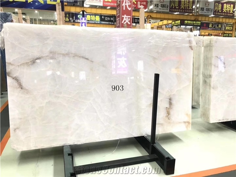 Thassos Crystal Wave Snow White Marble Slabs Tiles