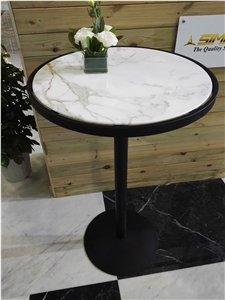 Calacatta White Marble Coffee Table Calacatta White Marble Coffee Table