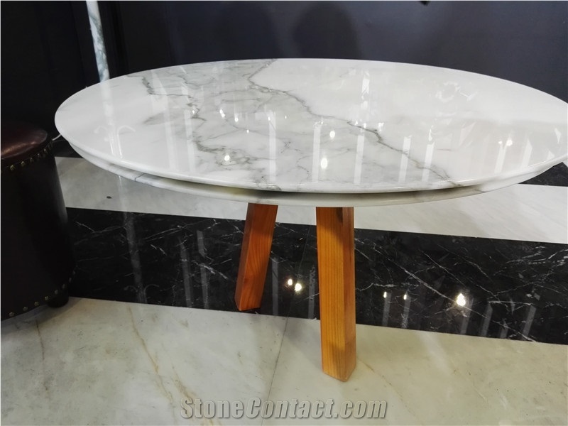 Calacatta White Marble Coffee Table