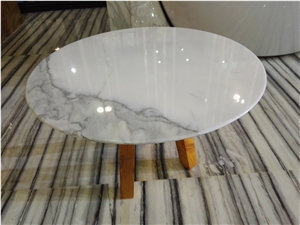 Calacatta White Marble Coffee Table