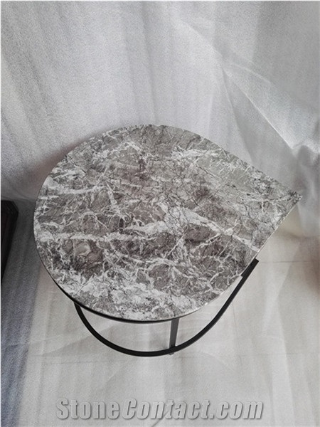 Irregular Heart Shape Marble Coffee Tables