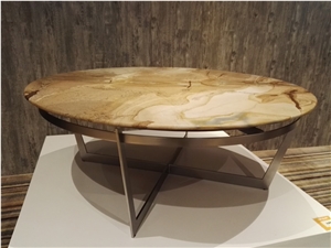Irregular Shape Marble Top,Multicolor Coffee Table Irregular Shape Marble Top,Multicolor Coffee Table