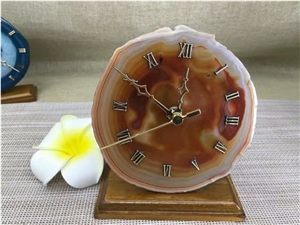 Natural Agate Clock Interior Design